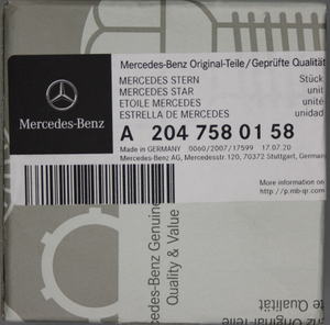 Original Mercedes-Benz Stern für die Heckklappe, C-Klasse W204 T-Modell 3