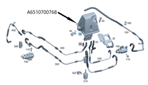 Original Mercedes-Benz Unterdruckspeicher OM651 (V-Klasse, Sprinter) 2