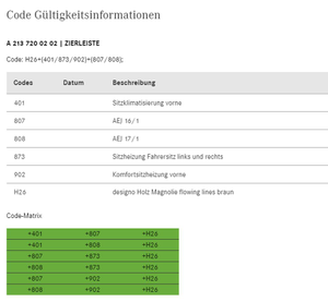 Original Mercedes-Benz Zierleiste oben-Türverkleidung rechts, E-Klasse W213 2