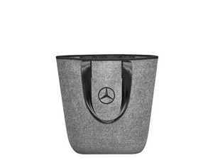 Original Mercedes-Benz Einkaufstasche, grau / schwarz, 100% Polyester 2