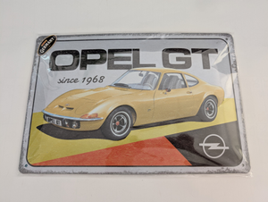 Blechschild Opel GT-Front 1
