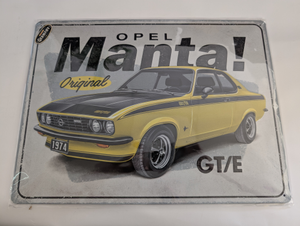 Blechschild Opel Manta A GT/E-1 1