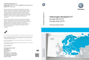 Volkswagen Original Navigations-DVD Europa-Ost V17 | RNS510 & RNS810 (Plattform CY)-1 1