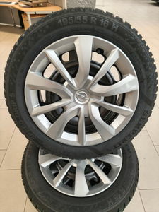 Winterkompletträder 4 Stück Opel Corsa F 195/55R16 87H Semperit Winter Reifen 9836179080-2 2