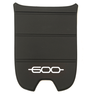 Original Fiat 600 Mittelkonsole Tunnelabdeckung Faltabdeckung schwarz/weiß 50291115-1 1