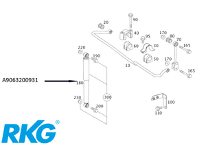 Original Mercedes-Benz Stossdämpfer hinten. Sprinter W906-1 1