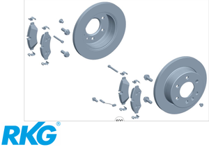 Original Mercedes-Benz Bremsensatz hinten. Sprinter W907, 910-1 1