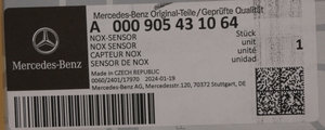 Original Mercedes-Benz NOX-Sensor nach Kat. C-Klasse 204, E-Klasse 207, 212, R-Klasse 251-6 6