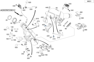 Original Mercedes-Benz NOX-Sensor Sprinter W907, W910-6 6