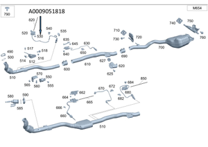 Original Mercedes-Benz NOX-Sensor. GLE W167, C-Klasse W205, V-Klasse W447-6 6