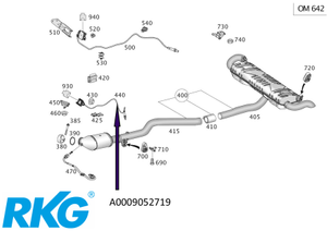 Original Mercedes-Benz NOX-Sensor A0009052719. ML/GLE/S-Klasse,GLC,Sprinter-1 1