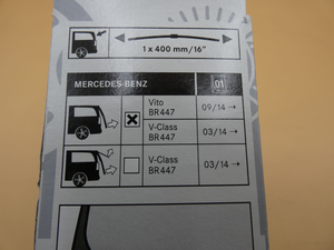 Original Mercedes-Benz Scheibenwischer hinten. V-Klasse W447, W448-3 2