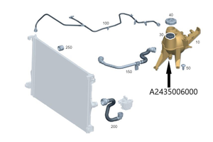 Original Mercedes-Benz Ausgleichsbehälter EQA W243-6 6