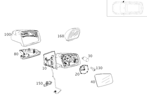 Original Mercedes-Benz Spiegelgehäuse rechts, inkl. Blinker. CLA W117. A2468110200-4 4
