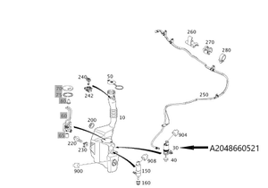 Original Mercedes-Benz Wischwasserpumpe GLK-2 1