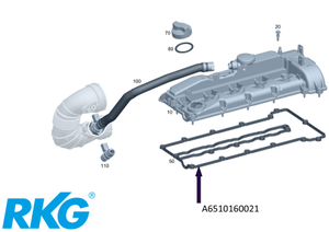 Original Mercedes-Benz Ventildeckeldichtung.OM 651-1 1