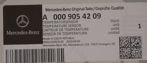 Original Mercedes-Benz Temperatursensor / Abgasturbolader C-Klasse 205, GLC (OM 654920)-5 5