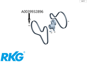 Original Mercedes-Benz Keilrippenriemen AMG GLC 63-1 1