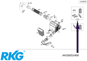 Original Mercedes-Benz Filterpaket Wartung B / OM607. Citan W415-1 1