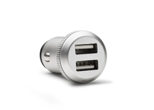Volkswagen 2-fach USB Ladeadapter – 12V, Aluminium-1 1