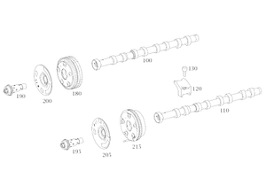 Original Mercedes-Benz Steuerventil / Nockenwelle Auslass. OM 272, OM273-2 2