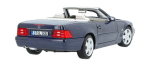 Modellauto Mercedes-Benz Azuritblau, von hinten 2