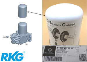 Original Mercedes-Benz Trocknerpatrone-Bremsanlage. Actros, Econic-1 1