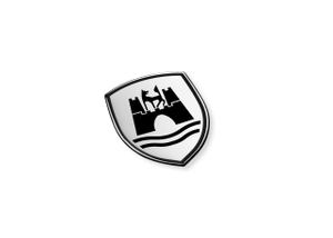 Volkswagen Wolfsburg Wappen Dekorfolien-Set, satinschwarz/Chromglanz-1 1