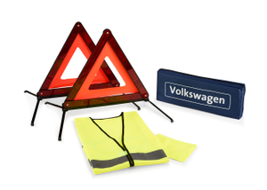 Volkswagen Sicherheitspaket Pannenhilfe – 2 Warndreiecke & Warnweste-1 1