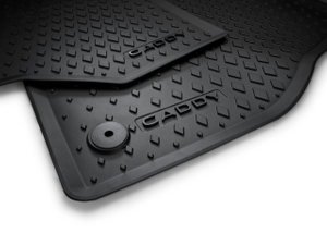 Volkswagen Allwetter-Fußmatten – Caddy 5 (SB), 4-teilig, schwarz mit CADDY Schriftzug-2 2