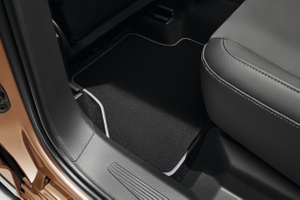 Volkswagen Premium Textilfußmatten (4-teilig) – Schwarz mit Caddy Schriftzug-4 4