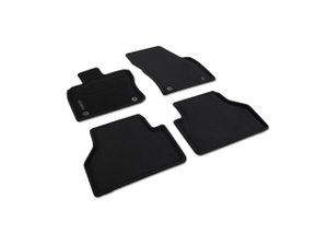 Volkswagen Optimat Textilfußmatten (4-teilig) – Schwarz mit Caddy Schriftzug-1 1