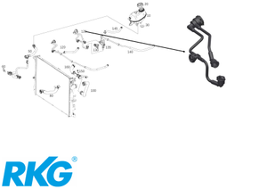 Original Mercedes-Benz Entlüftungsleitung rechts. E-Klasse W213, W238, CLS W257-1 1