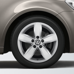 Volkswagen Original Leichtmetallfelge Corvara, 16 Zoll, Brillantsilber-1 1