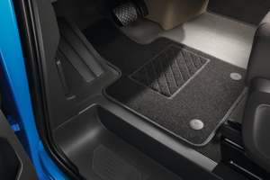 Volkswagen Original Textilfußmatten Plus – T7 Multivan, 2-teilig vorn, Schwarz-3 3