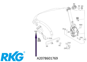 Original Mercedes-Benz Gurtschloss links. C-Klasse W204, E-Klasse W207-1 1