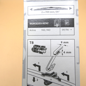 Original Mercedes-Benz Wischerblattsatz vorne. Actros_A0018206945-5 5