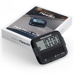 Park Micro Solar, schwarz - Needit solarbetriebene elektronische Parkscheibe-2 1