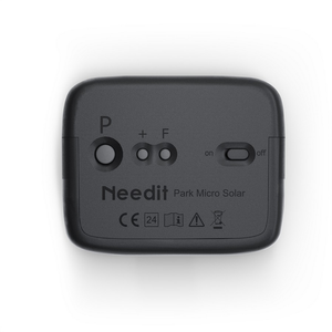 Park Micro Solar, schwarz - Needit solarbetriebene elektronische Parkscheibe-4 3