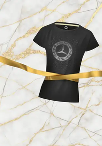 Mercedes-Benz Damen T-Shirt, Kristallstern - Größe XS-2 2