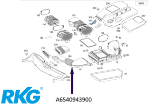 Original Mercedes-Benz Rohluftleitung. E-Klasse W213, W238, CLS W257-6 6