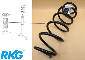 Original Mercedes-Benz Fahrwerksfeder hinten. A-Klasse W169-1 1