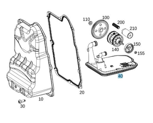 Original Mercedes-Benz Flanschdichtung an Getriebe-Ölwanne. A2463710780-3 3