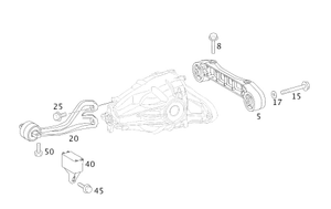 Original Mercedes-Benz Lagerbock Hinterachsgetriebe. Viano W636, W639-6 6