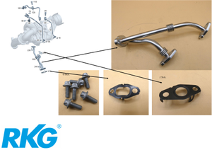 Original Mercedes-Benz SET-Ölrücklaufleitung an Turbolader OM651-1 1