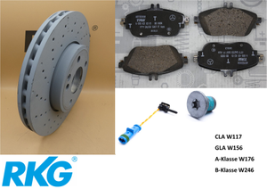 Original Mercedes-Benz Bremsensatz vorne. CLA , GLA , A-Klasse, B-Klasse-2 1
