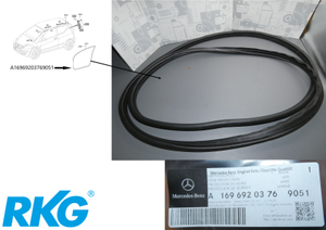 Original Mercedes-Benz Türkantenschutz links/rechts. A-Klasse W169-6 1