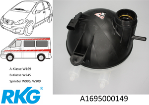 Original Mercedes-Benz Ausgleichsbehälter Kühlwasser A-Klasse, B-Klasse, Sprinter-7 1