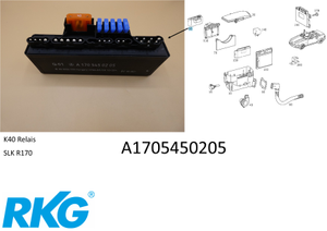 Original Mercedes-Benz Relais Motoransteuerung für SLK R170-7 1