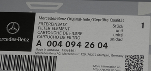 Original Mercedes-Benz Luftfiltereinsatz Vito, Sprinter 901, 902, 903, 904, 905-12 6